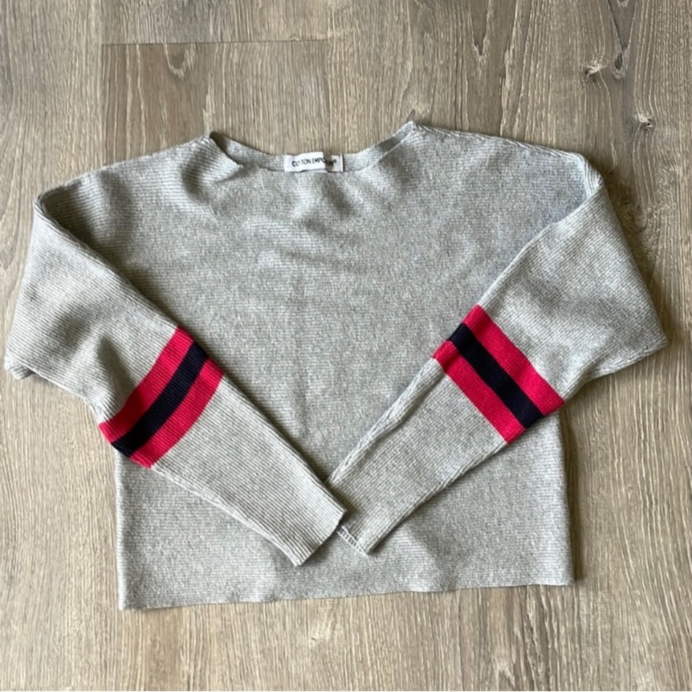 Cotton Emporium | Gray Stripe Pullover